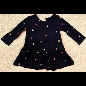 Baby Gap LS baby girls star shirt